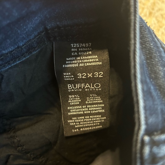 Buffalo David Bitton Mens Jeans Jackson-X Straight Stretch Extensible - Picture 6 of 7